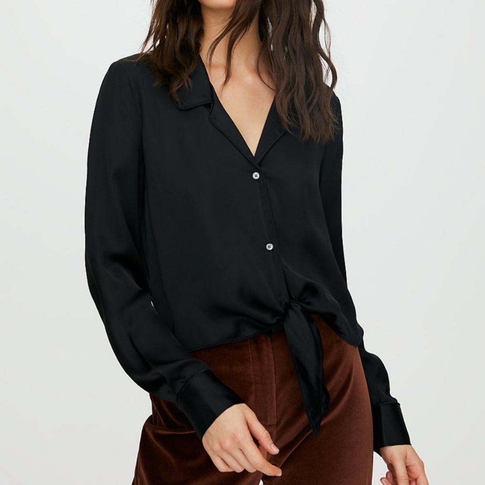 Wilfred Tie Front Blouse